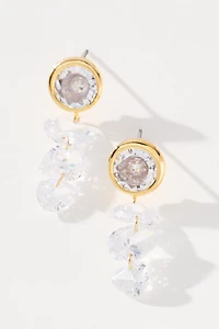 Chunky Crystal Teardrop Earrings