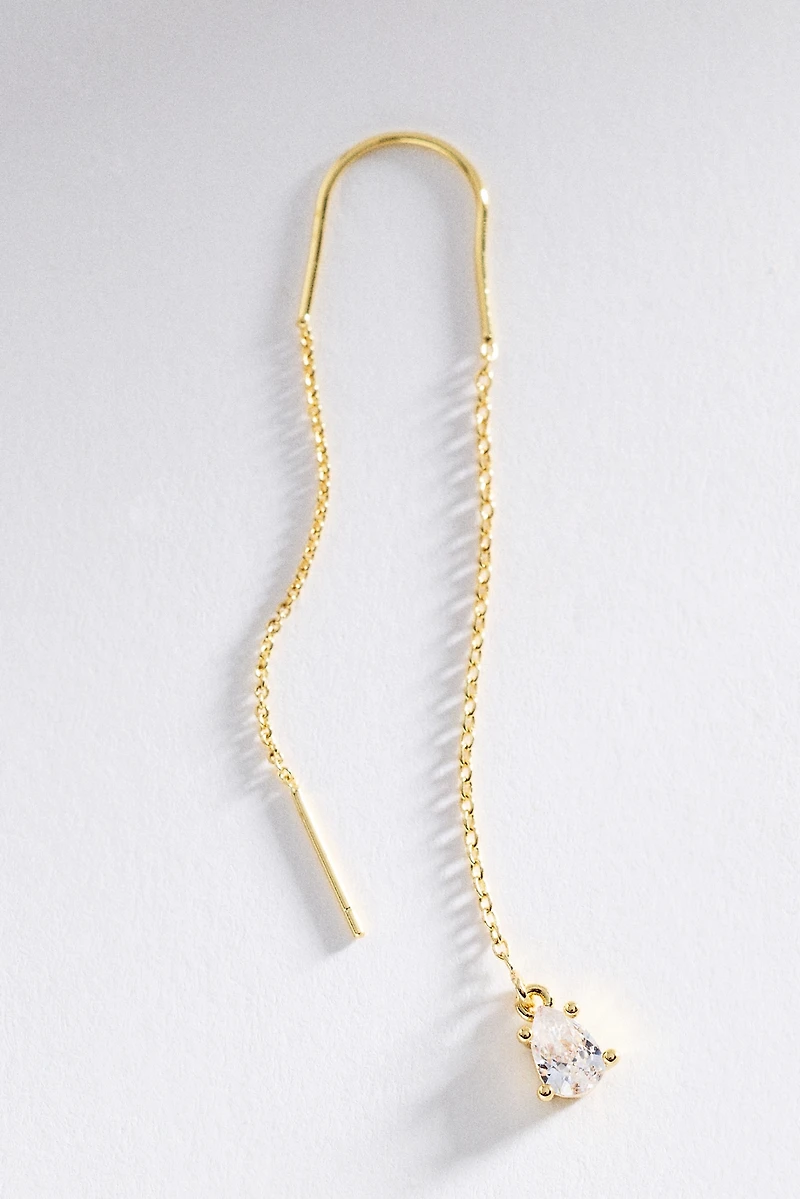 Mermaid Drop Threader Earrings