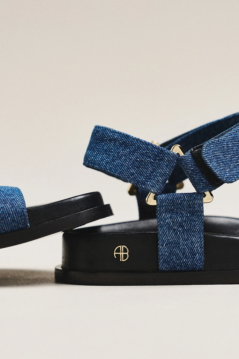Anine Bing Jess Hardware Ankle-Strap Sandals