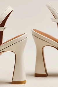 Maeve Crochet Flower Open-Toe Heels