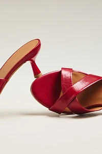 By Anthropologie Criss-Cross Kitten Heels