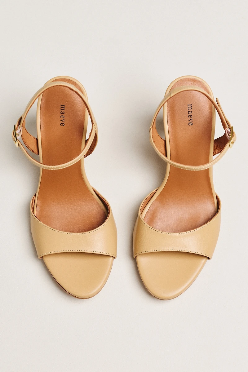 Maeve Ankle Strap Heeled Sandals