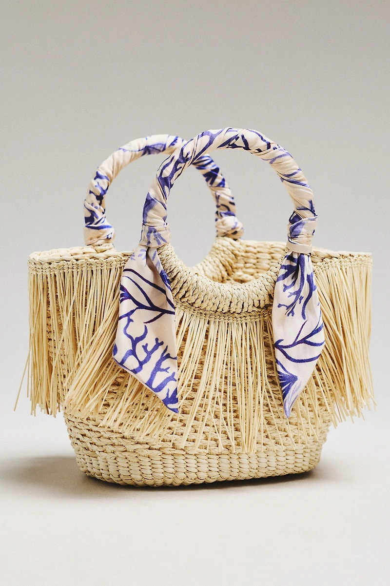 Sensi Studio Mini Frayed Handbag