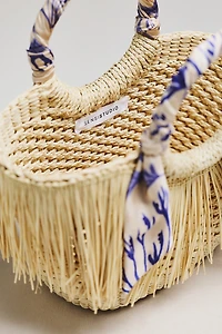 Sensi Studio Mini Frayed Handbag