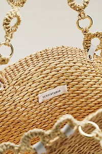 Sensi Studio Woven Straw Hand Bag