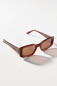 INDY Wide Temple Rectangle Sunglasses