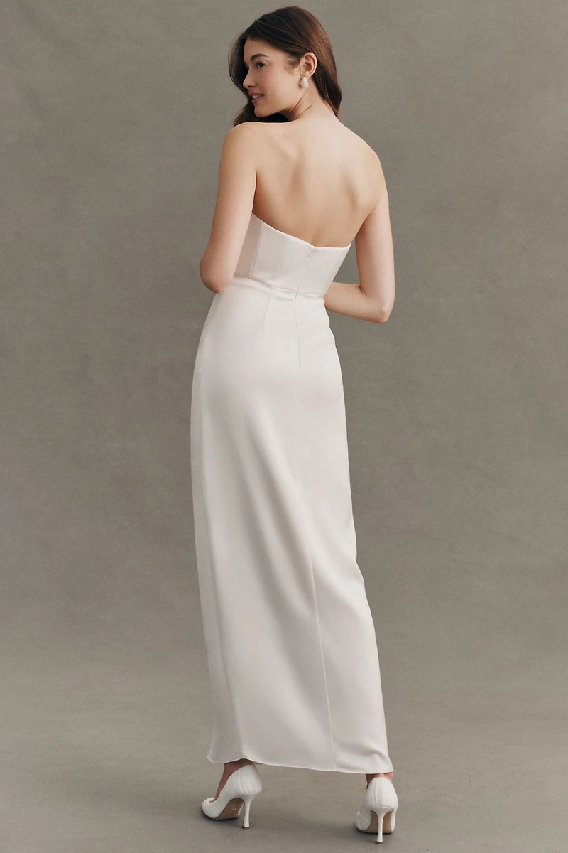 Exclusive: Jenny Yoo Jelena Strapless Maxi Dress