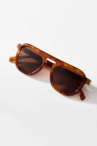 Sardine Stevie Tortoise Aviator Sunglasses