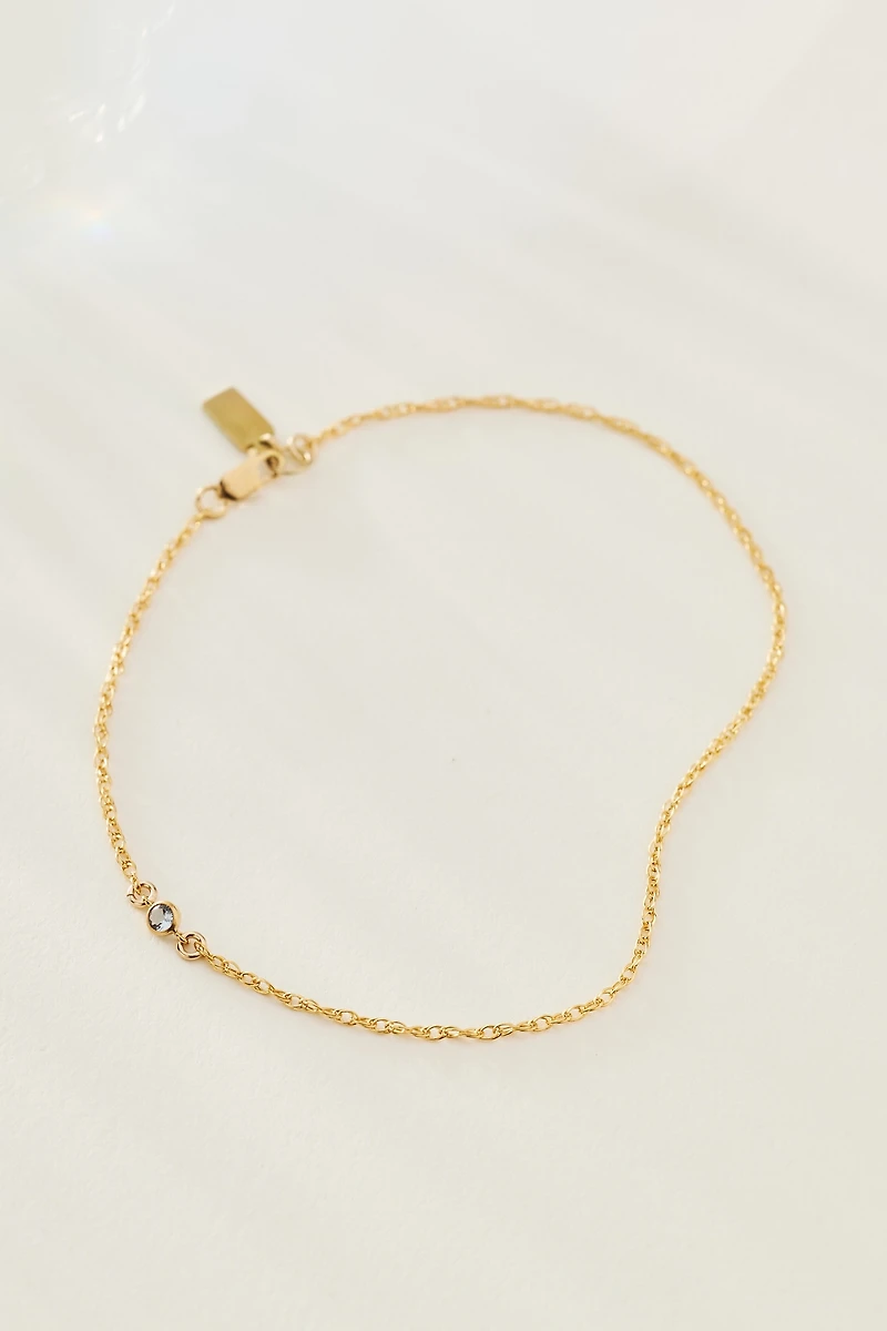 Set & Stones Something Blue Anklet