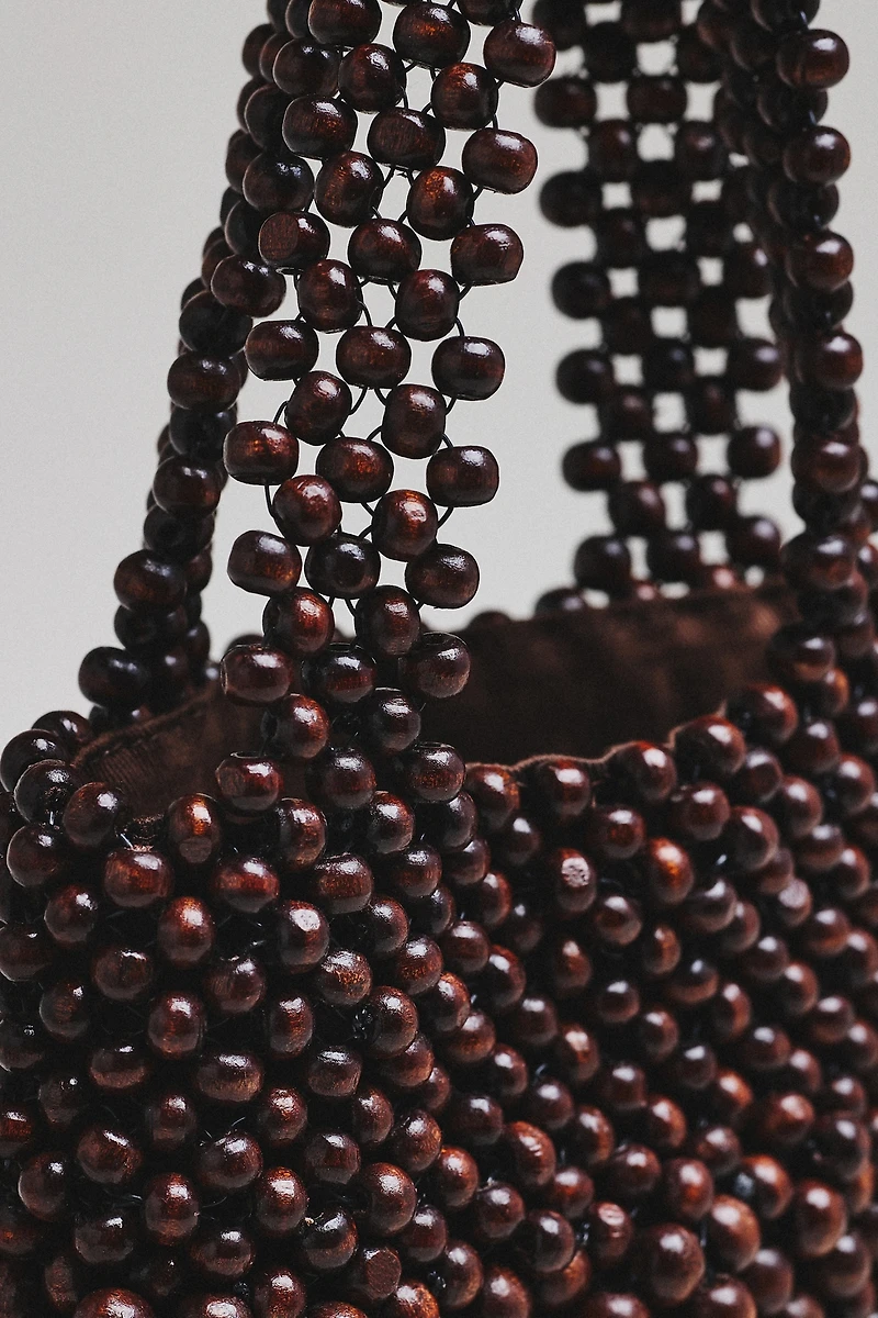 Bembien Maris Wood Beaded Hand Bag