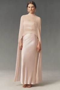 Mare Lydia Satin Skirt and Cape Set