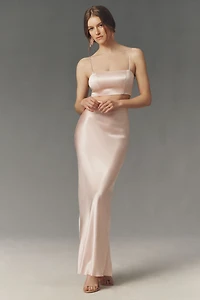 Mare Lydia Satin Skirt and Cape Set