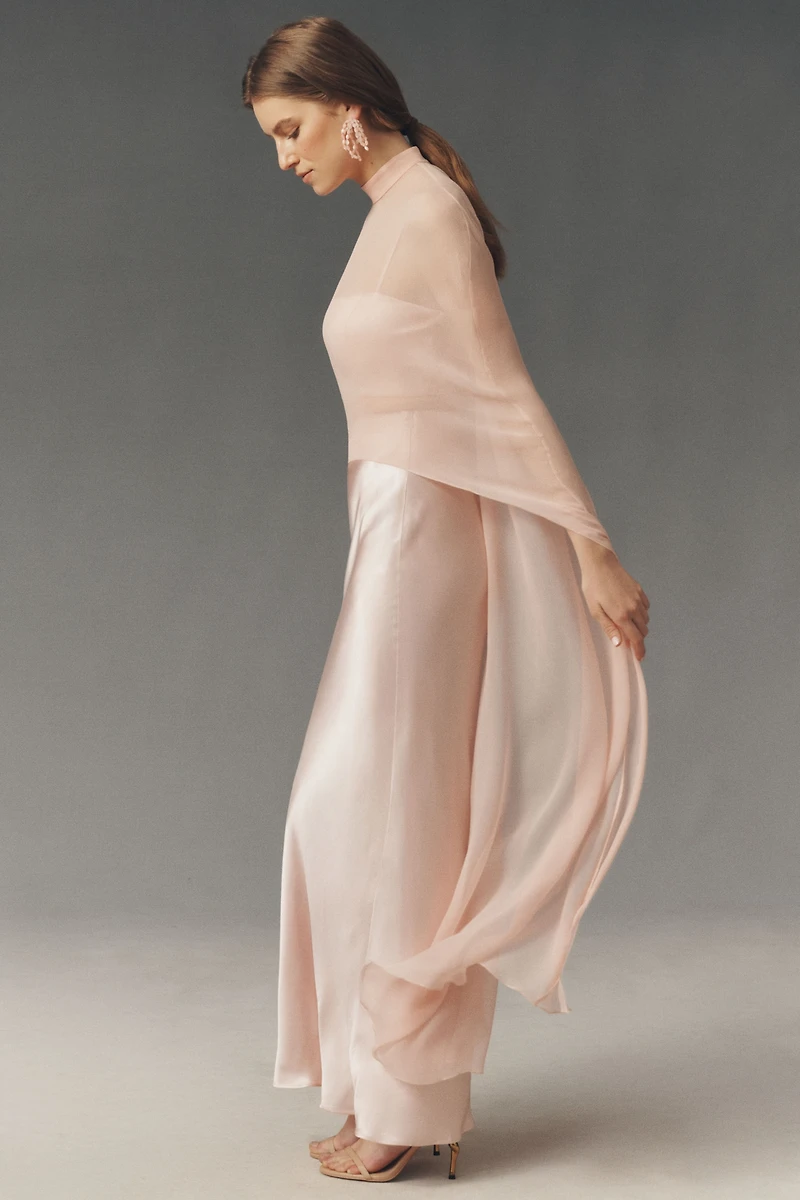 Mare Lydia Satin Skirt and Cape Set