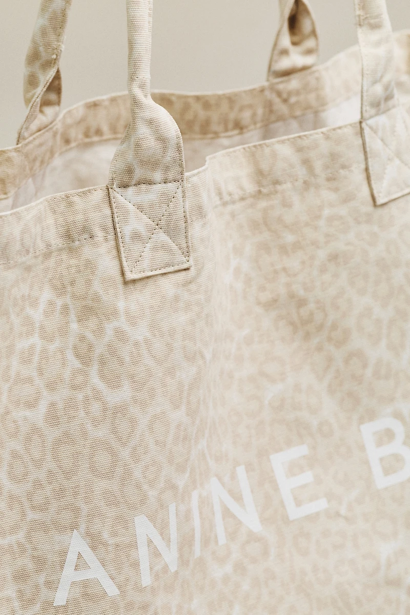 Anine Bing Leo Canvas Tote Bag