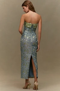 V. Chapman Kennedy Strapless Maxi Dress