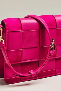 @merricksart x Anthropologie Faux-Suede Woven Shoulder Bag