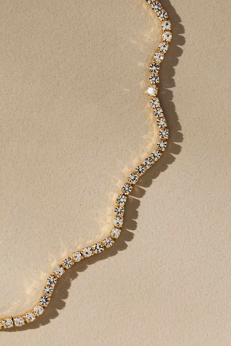 Squiggle Tennis Necklace
