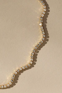 Squiggle Tennis Necklace