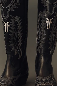 Frye x Anthropologie Sacha Feather Cowboy Boots