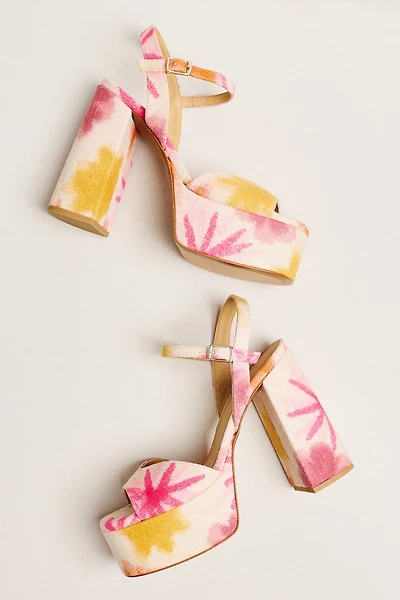 Castaner Flora Ankle-Strap Platfrom Heeled Sandals