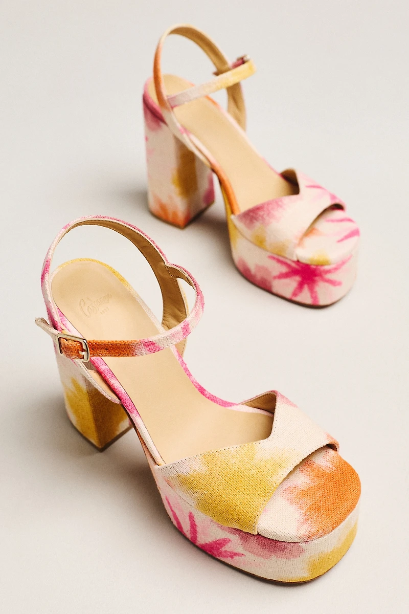 Castaner Flora Ankle-Strap Platfrom Heeled Sandals