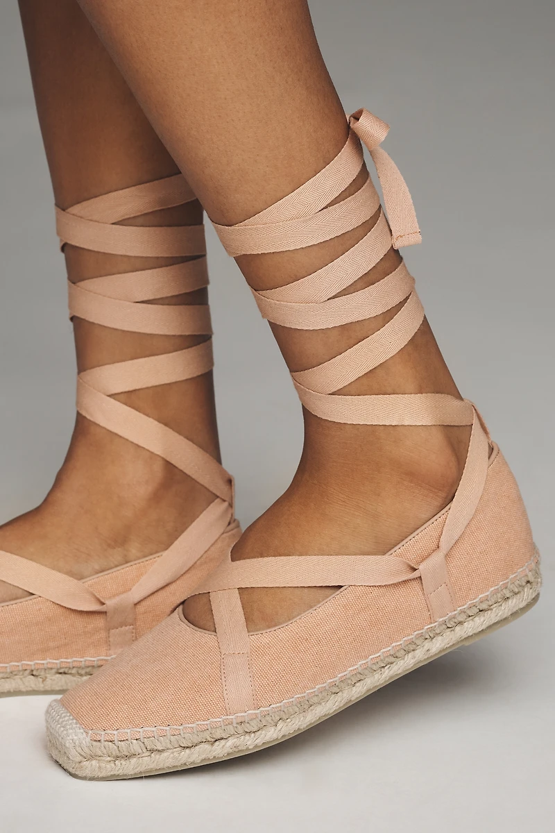 Castaner Petunia Ankle-Tie Flats