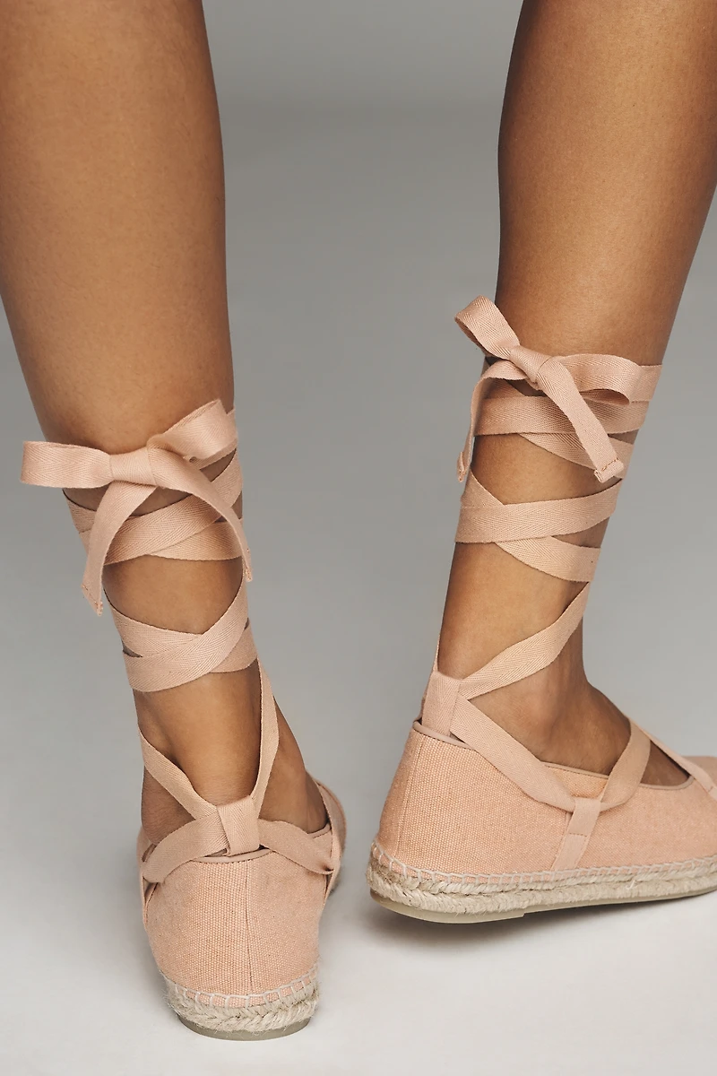 Castaner Petunia Ankle-Tie Flats