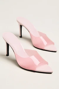 Black Suede Studio Belle Heeled Mules