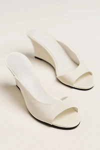Black Suede Studio Arisha Wedge Sandals