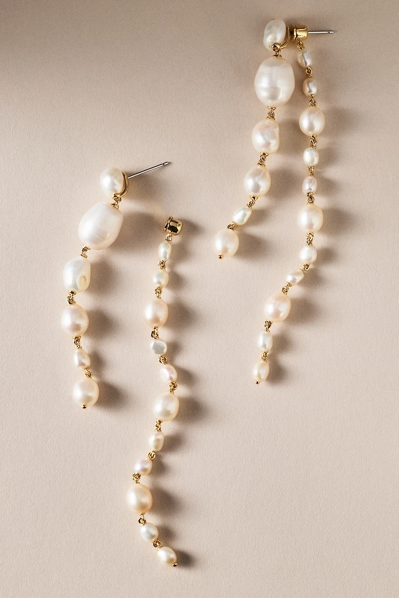 NADRI London Freshwater Pearl Drop Earrings