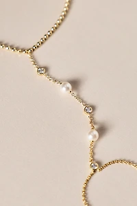 NADRI Esme Pearl Hand Chain 