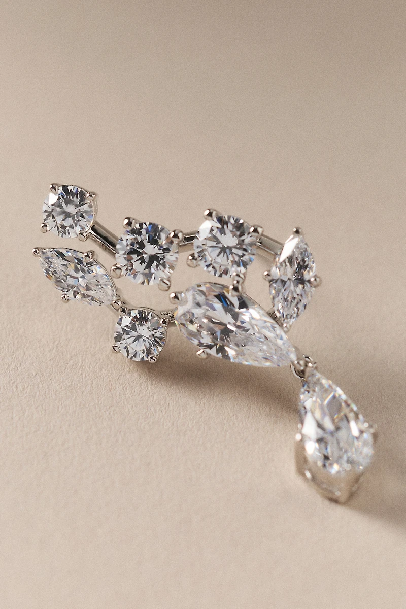 NADRI Riviera Cluster Drop Climber Earrings