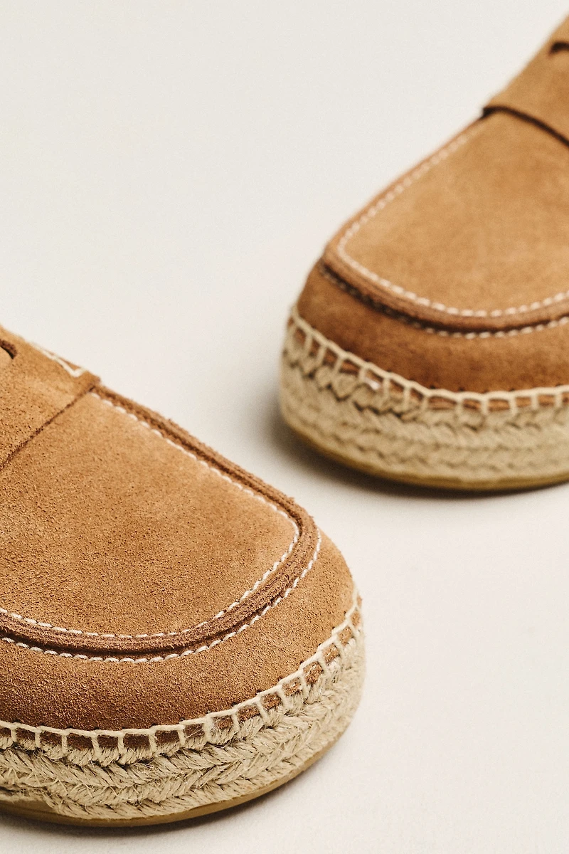 Maeve Loafer Espadrille Slides