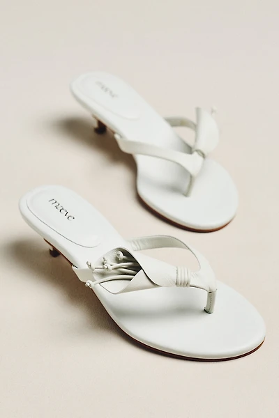 Maeve Flower Kitten Heel Thong Sandals