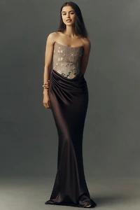 SAU LEE Frances Corset Gown