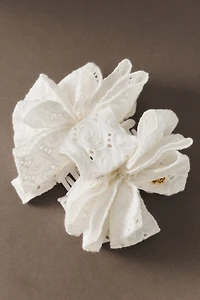 Lele Sadoughi Rita Eyelet Claw Clip