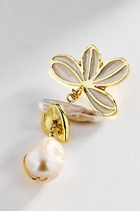Pearled Blossom Earrings