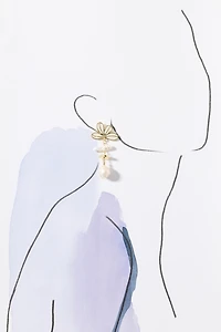 Pearled Blossom Earrings
