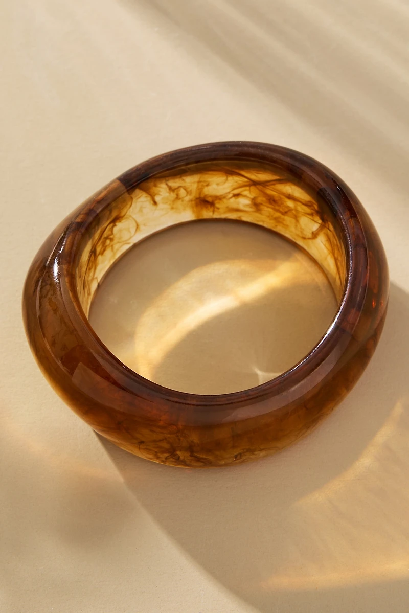 Chunky Resin Bangle Bracelet