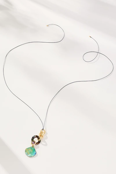 Pearl Stone Pendant Necklace