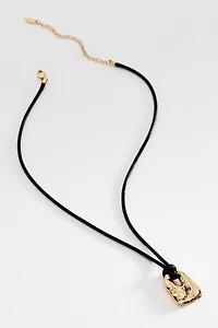 Paper Clip Pendant Necklace