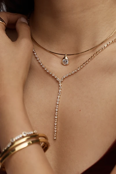 Crystal Layering Necklaces, Set of 2