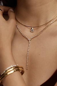 Crystal Layering Necklaces, Set of 2