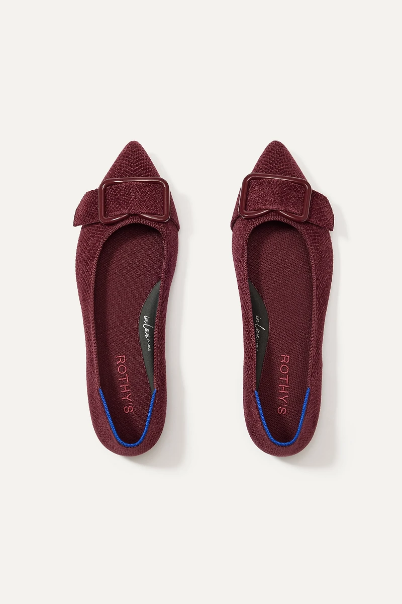 Rothy's The ReVelvet™ Emblem Point II Flats