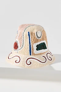 ALÉMAIS Velora Raffia Bucket Hat