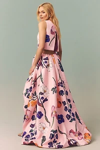 LEO LIN Fiorella Embellished Voluminous Skirt