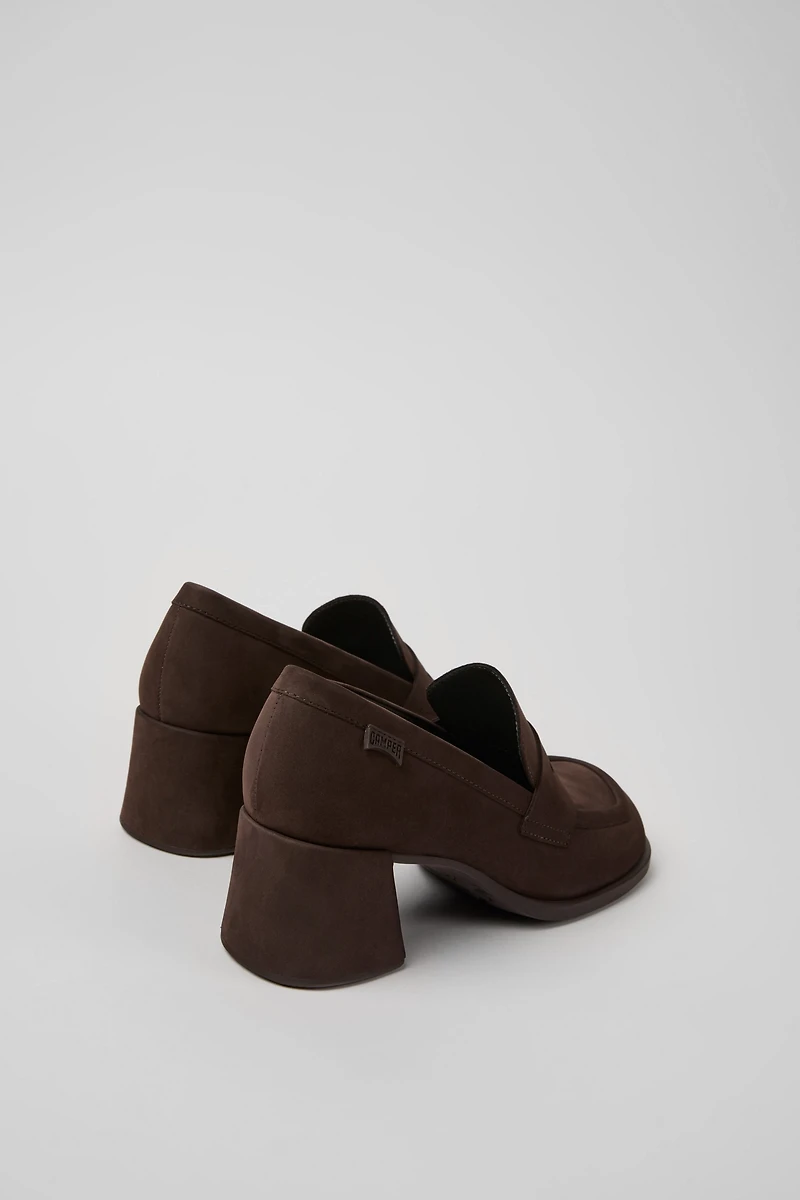 Camper Kora Nubuck Heeled Loafers