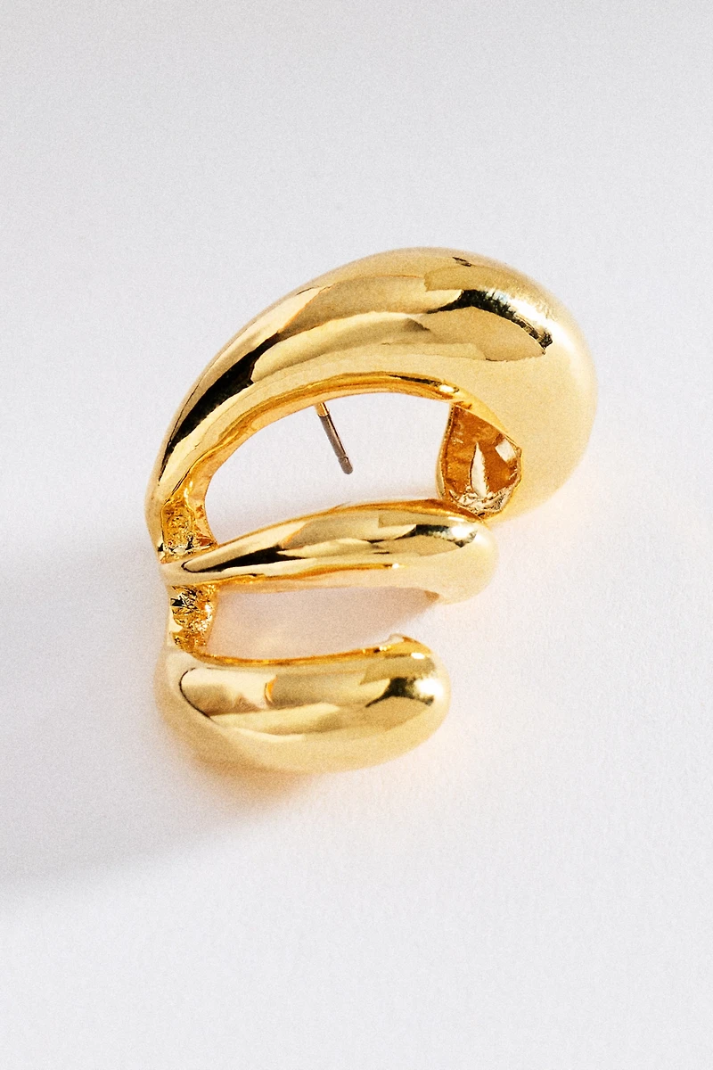 Structural Swirl Earrings