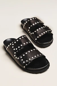 By Anthropologie Studded Velcro Sandals