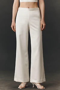 BHLDN Satin Bootcut Pants